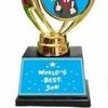 Meedoz Trophy Gift for Worlds Best Son Trophy Elegant Award for Achievements, Competitions, Corporate Events, Sports, and Celebrations | 28 cm