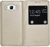 BINTAGE Flip Cover for Samsung J5 -16 SM-J510 (Gold, Dual Protection)