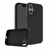 MOBUSA Premium Liquid Silicon Back Cover case for iPhone 16|Soft Micro Fibre Lining Inside| Shockproof dust Free Back Cover case| magsafe Silicon case for iPhone 16|Military Grade Protection  (Black)