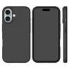 MOBUSA Premium Liquid Silicon Back Cover case for iPhone 16|Soft Micro Fibre Lining Inside| Shockproof dust Free Back Cover case| magsafe Silicon case for iPhone 16|Military Grade Protection  (Black)