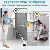 MODUX 9 in 1 Electric Spin Scrubber, Cleaning Brush Scrubber for Home, 300RPM/Min, 8 Replaceable Brush Heads, 3 Adjustable Size, 2 Adjustable Speeds, for Bathroom, Floor Tiles