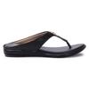 Big Bird Footwear Flat Casual V-strap Sandals for Women & Girls (Black)