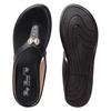 Big Bird Footwear Flat Casual V-strap Sandals for Women & Girls (Black)