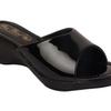 Big Bird Footwear Casual Heeled Wedges Sandals for Women & Girls (Black)
