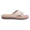 Big Bird Footwear California Style Trendy Flat Casual Slip-Ons Sandals for Women & Girls (Cream) Non-Returnable