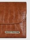 Bagsy Malone Stylish Clutch - Croco Maroon