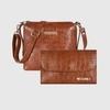 Bagsy Malone Sling Bag - Combo Gift Set - Croco Maroon
