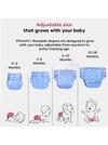 VParents Solid Washable Baby Cloth Diaper Reusable Adjustable Size Waterproof Pocket Cloth Diaper Nappie (With Insert) (Pack of 1)