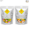 Foodcan Chocolate Gem for Cake Decoration (Choco Burst Munchies) Candy Pack 400 Gram + Candy Pack (Assorted Shapes) Colorful, Hard and Fruity Flavor, 400 Grams | Pack of 2