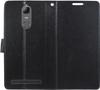 COVERBLACK Artificial Leather::Plastic Flip Cover Compatible model for Lenovo Vibe K5 Note - Black