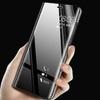 CLUBCLASSY Black Poly Carboncate 360 Degree Body Protection, Semi Transparent, Shock Proof Corners, Magnetic, Mirror Finish Looks Classy Flip Cover