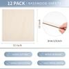 CRUTO MDF Wood Board Cutouts 3mm Thick Unfinished Craft Boards for Sublimation, Painting, Resin, Mandala & Lippan Art Painting, Resin, Mandala & DIY Art Projects (Square Shape 12x12inch - 04pcs)