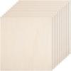 CRUTO MDF Wood Board Cutouts 3mm Thick Unfinished Craft Boards for Sublimation, Painting, Resin, Mandala & Lippan Art Painting, Resin, Mandala & DIY Art Projects (Square Shape 12x12inch - 04pcs)