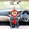 GIFTSRANGE Jesus Christ Messiah Savior Son of God Car Dashboard Idol + Car Hanging Combo (Set of 2) Spiritual God Idol for Car Dashboard and Rearview Mirror (c1g25m3)