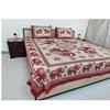 Home Spire Bed Sheet Set with Pillow Covers, Traditional Indian Elephant Print Cotton semi duoble in Red and White Color,Best use at Single Bed and Deewan