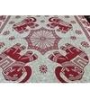 Home Spire Bed Sheet Set with Pillow Covers, Traditional Indian Elephant Print Cotton semi duoble in Red and White Color,Best use at Single Bed and Deewan