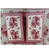 Home Spire Bed Sheet Set with Pillow Covers, Traditional Indian Elephant Print Cotton semi duoble in Red and White Color,Best use at Single Bed and Deewan
