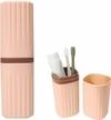 GaxQuly Tooth Brush Holder for Bathroom Toothbrush Cover Case Box Toothbrush Holder for Travel Essentials Travelling Accessories Travel Toothbrush Holder  (Pink)