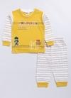 Mars Infiniti Boys & Girls Pure Cotton T-shirt Pant (Mustard, White)