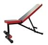 Protoner Fitness Adjustable Incline, Decline, and Flat Bench(Black and Red)