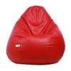SATTVA Classy.Elegant.Stylish XXL Red Leatherette Bean Bag Cover 24 inch x 24 inch x 42 inch