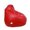 SATTVA Classy.Elegant.Stylish XXL Red Leatherette Bean Bag Cover 24 inch x 24 inch x 42 inch