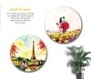 SAF Round Shape Romantic Couples MDF Wall Painting for Living Room 12X12 inch PRE-LRB21-L2