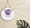 SAF UV Lamined MDF Circle Shape|Love Theme | Valentine's Day Gift| Couple|WHARO-11 (Multicolor)
