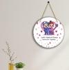 SAF UV Lamined MDF Circle Shape|Love Theme | Valentine's Day Gift| Couple|WHARO-11 (Multicolor)
