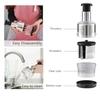 Pri s Onion Garlic Hand Press Chopper - Manual Vegetable Dicer, Garlic Crusher & Mincer, Handheld Twister Cutter for Onions, Garlic, and Vegetables - Food Chopper Kitchen Tool