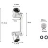 COSSIMO Faucet Aerator 1080 Rotating Faucet Extender Universal Splash Filter Big Angle Swivel Kitchen Tap Extend Bathroom Bubbler Wash Sink Gargle Face Eye Hair