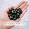 TREEMAISON Black Onyx Tumble Stone | 100 gm Natural Crystal Pebble Tumbled Gemstone | Reiki Healing Stone | Vastu Correction Gravel | Aquarium Pebbles | Home Decor | Garden Table Decor | Pack of 1