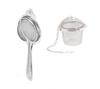 Stainless Steel Tea Strainer With Stainless Steel Green Tea Filter & Multicolour, (Pack of 2)