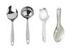 Blue Wonder Stainless Steel Golden Spoon, Small Paan, Small Chamcha, Small Ladle and Rice Palta (Pack of 5)