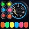 AFFITUDE AUTO | Yellow | Luminous Wheels Cap Tire Valve Stem, Glow Luminous at Night, Air Caps Cover Fluorescent, Illuminated Auto Car Wheel Valve Stem Caps Cover Set Of 8 Compatible with Skoda Kamiq