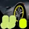 AFFITUDE AUTO | Yellow | Luminous Wheels Cap Tire Valve Stem, Glow Luminous at Night, Air Caps Cover Fluorescent, Illuminated Auto Car Wheel Valve Stem Caps Cover Set Of 8 Compatible with Skoda Kamiq