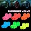 AFFITUDE AUTO | Yellow | Luminous Wheels Cap Tire Valve Stem, Glow Luminous at Night, Air Caps Cover Fluorescent, Illuminated Auto Car Wheel Valve Stem Caps Cover Set Of 8 Compatible with Skoda Kamiq