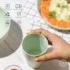 IRIDA NATURALS Plush Pink Wheat Straw Unbreakable Tea Cups Set of 4-300ML, Lightweight, Eco-Friendly Chai Cup Set, Reusable, Freezer and Microwave Safe Coffee Cup for Tea, Juice, Water & Soda Serving
