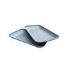 Irida Naturals Rectangle Serving Plate Set of 2, Unbreakable Wheat Straw Microwavable Plates Eco-Friendly and Multipurpose Food Plate Capacity 350ml for Dinner, Snacks, and Dessert - Sky Blue