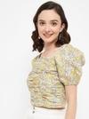 MADAME Women White Textile Top