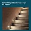 PHILIPS 2W Decorative LED Step Light | StepGlow Surface Mounted Anthracite Outdoor LED Stair Light | Warm White, Pack of 6