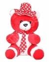 Tickles Polyester Animal Teddy Bear Wearing Tie and Hat Lightweight Soft Toy 18 cm 1 Month and Up