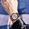 IIK COLLECTION Watches for Men Round Numerical Dial Analogue Men Watch|Long Battery Life| Long Lasting Polish/Adjustable Fixable Silicon Strap|Watches for Boys. (IIK-942M)