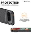 Golden Sand for Google Pixel 9 Pro XL 5G Cover Drop Tested Shock Proof Slim Armor Aramid Carbon Fibre Rugged TPU Case for Google Pixel 9 Pro XL 5G, Black