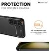 Golden Sand for Samsung Galaxy S23+ Plus 5G Cover Drop Tested Shock Proof Slim Armor Aramid Carbon Fibre Rugged TPU Case for Samsung Galaxy S23+ Plus 5G, Black
