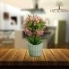 Five Seasons Artificial Pink Plants for Home Dcor| Artificial Plants with Pot | Artificial Plants for Decoration | Home Dcor Items for Living Room | Diwali Decoration Items Diwali Gifts