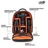 SMILEDRIVE Waterproof DSLR Backpack Camera Bag, Lens Accessories Carry Case for All SLR Cameras (Black and Orange, Made in India)