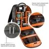 SMILEDRIVE Waterproof DSLR Backpack Camera Bag, Lens Accessories Carry Case for All SLR Cameras (Black and Orange, Made in India)