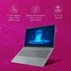 Lenovo Ideapad Slim 3 AMD Ryzen 5 7520U 15.6" (39.6cm) FHD Thin and Light Laptop (16GB/512GB SSD/Windows 11/Microsoft 365 Basic + Office Home 2024/Backlit Keyboard/Grey/1.6Kg), 82XQ00W4IN