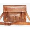 Pranjals House Leather Brown Laptop Messenger Bag For Boys And Girls
